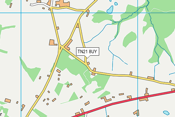 TN21 8UY map - OS VectorMap District (Ordnance Survey)