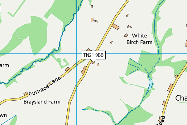 TN21 9BB map - OS VectorMap District (Ordnance Survey)
