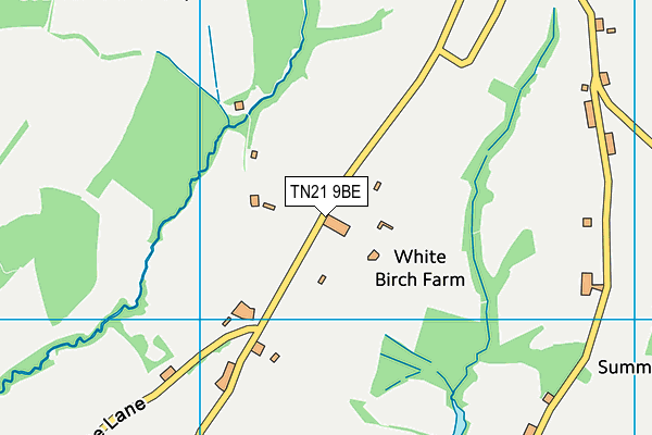 TN21 9BE map - OS VectorMap District (Ordnance Survey)