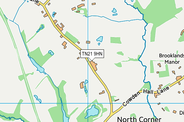 TN21 9HN map - OS VectorMap District (Ordnance Survey)