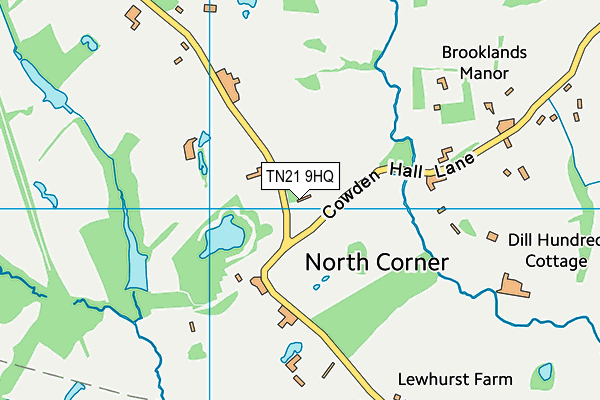 TN21 9HQ map - OS VectorMap District (Ordnance Survey)