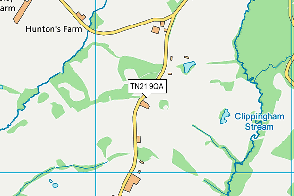 TN21 9QA map - OS VectorMap District (Ordnance Survey)