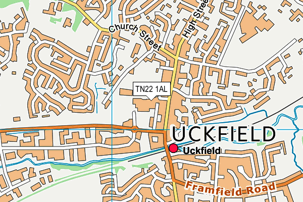 Luxford Fields map (TN22 1AL) - OS VectorMap District (Ordnance Survey)