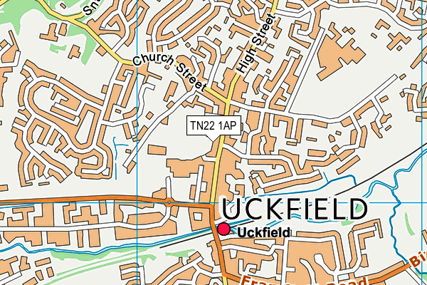 Map of THE VR (UCKFIELD) LIMITED at district scale