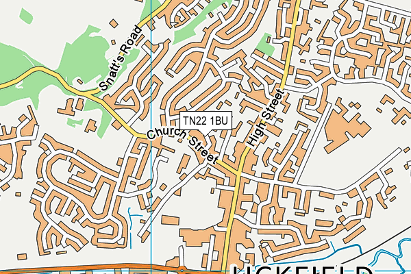 TN22 1BU map - OS VectorMap District (Ordnance Survey)
