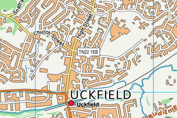 TN22 1EB map - OS VectorMap District (Ordnance Survey)