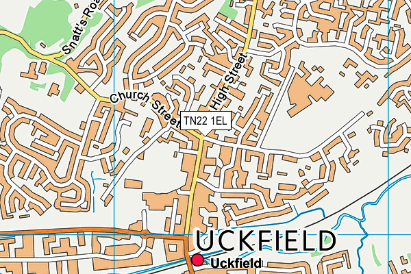 TN22 1EL map - OS VectorMap District (Ordnance Survey)