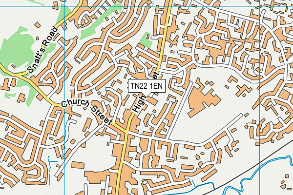 TN22 1EN map - OS VectorMap District (Ordnance Survey)