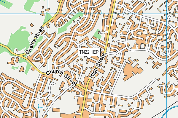 TN22 1EP map - OS VectorMap District (Ordnance Survey)