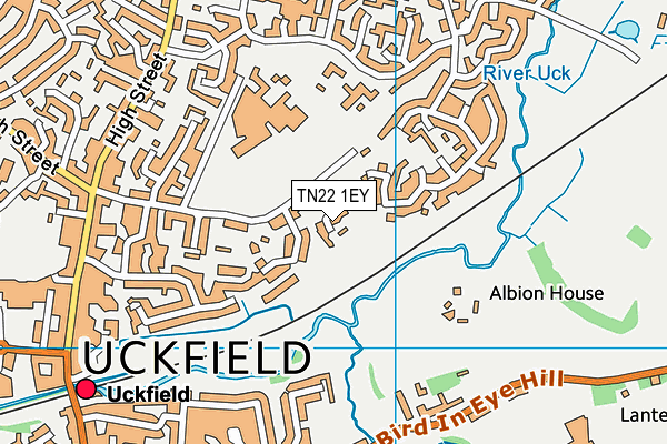 TN22 1EY map - OS VectorMap District (Ordnance Survey)