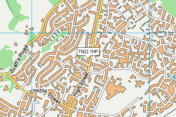 TN22 1HP map - OS VectorMap District (Ordnance Survey)