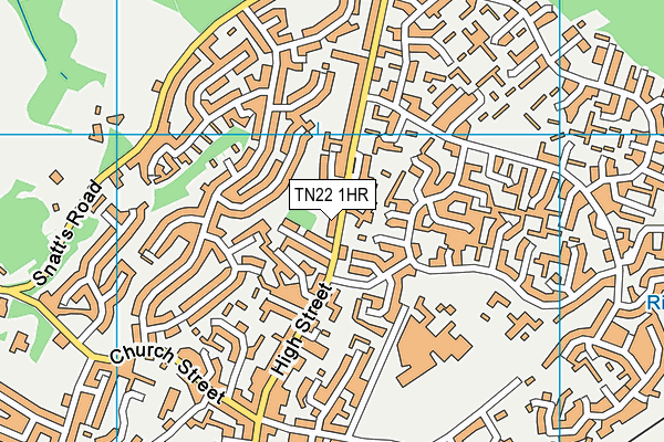 TN22 1HR map - OS VectorMap District (Ordnance Survey)
