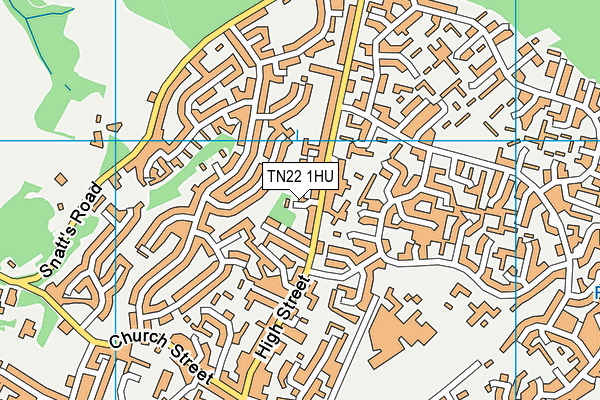 TN22 1HU map - OS VectorMap District (Ordnance Survey)