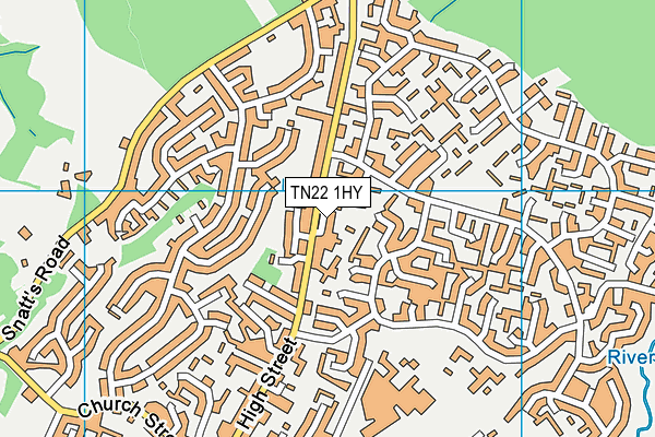 TN22 1HY map - OS VectorMap District (Ordnance Survey)