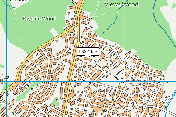 TN22 1JR map - OS VectorMap District (Ordnance Survey)