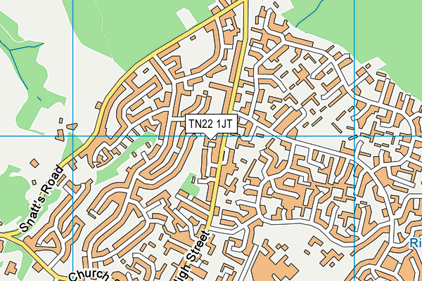 TN22 1JT map - OS VectorMap District (Ordnance Survey)