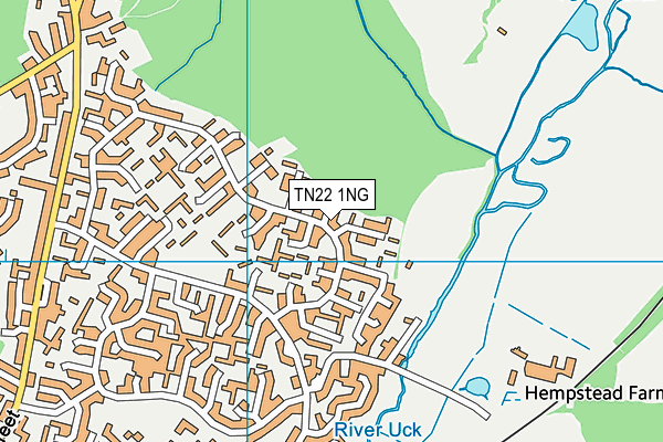 TN22 1NG map - OS VectorMap District (Ordnance Survey)