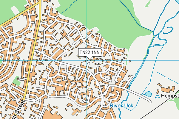 TN22 1NN map - OS VectorMap District (Ordnance Survey)