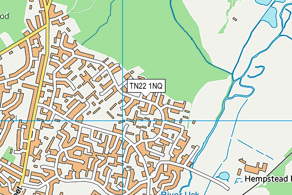 TN22 1NQ map - OS VectorMap District (Ordnance Survey)