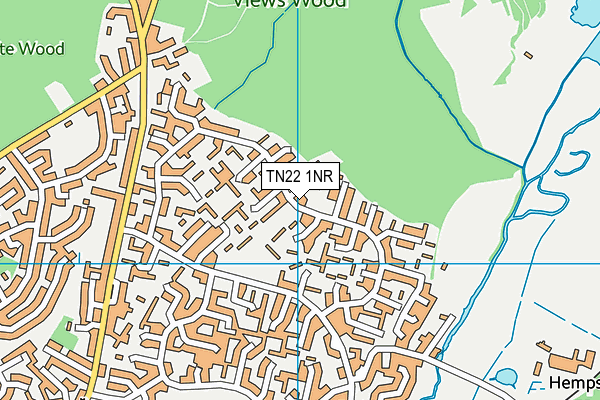 TN22 1NR map - OS VectorMap District (Ordnance Survey)