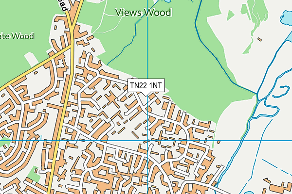 TN22 1NT map - OS VectorMap District (Ordnance Survey)