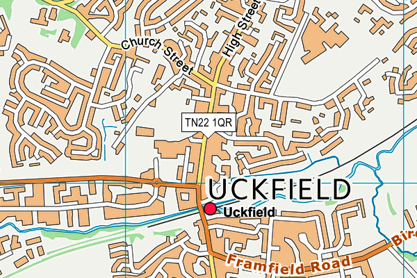 Map of 130 HIGH STREET UCKFIELD RESIDENTIAL MANAGEMENT COMPANY LIMITED at district scale