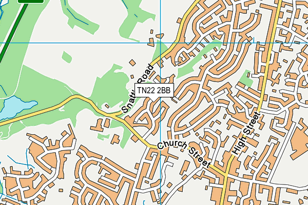 TN22 2BB map - OS VectorMap District (Ordnance Survey)