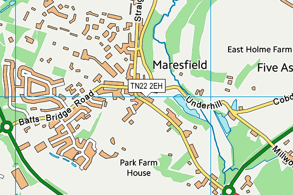 TN22 2EH map - OS VectorMap District (Ordnance Survey)