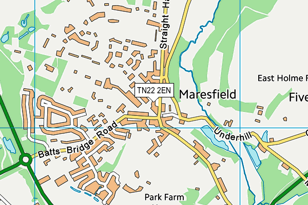 TN22 2EN map - OS VectorMap District (Ordnance Survey)
