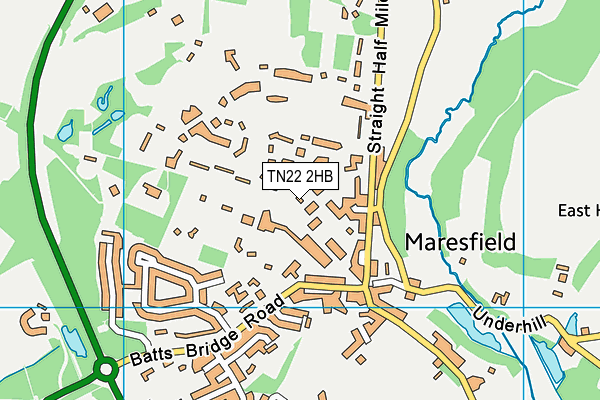 TN22 2HB map - OS VectorMap District (Ordnance Survey)