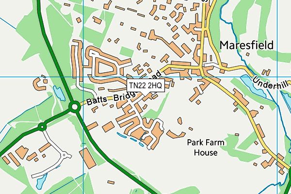 TN22 2HQ map - OS VectorMap District (Ordnance Survey)