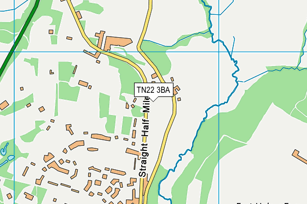 TN22 3BA map - OS VectorMap District (Ordnance Survey)