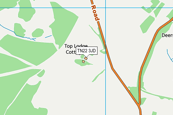 TN22 3JD map - OS VectorMap District (Ordnance Survey)