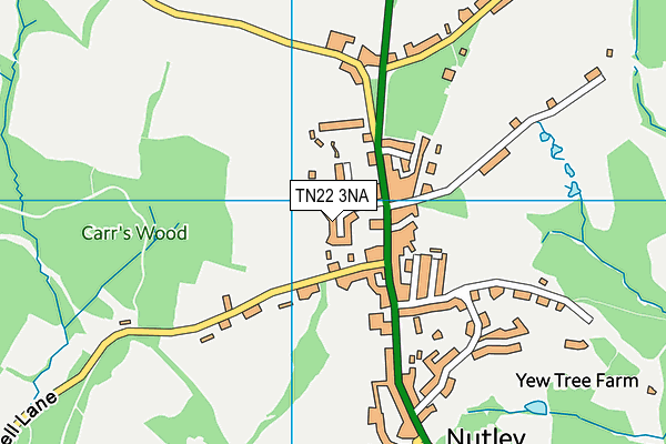 TN22 3NA map - OS VectorMap District (Ordnance Survey)