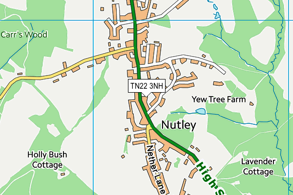 TN22 3NH map - OS VectorMap District (Ordnance Survey)