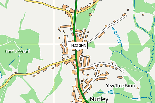 TN22 3NN map - OS VectorMap District (Ordnance Survey)