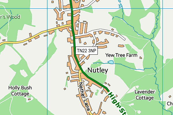 TN22 3NP map - OS VectorMap District (Ordnance Survey)