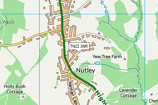 TN22 3NR map - OS VectorMap District (Ordnance Survey)