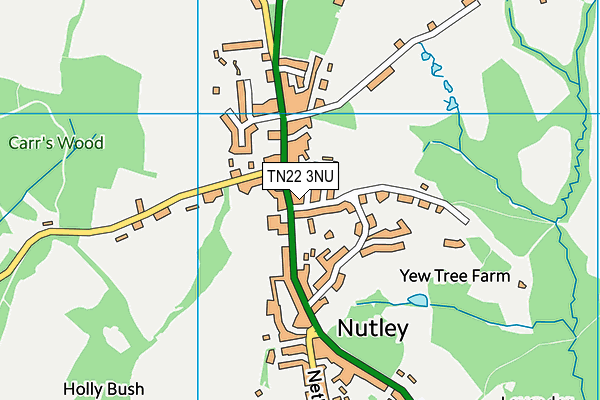 TN22 3NU map - OS VectorMap District (Ordnance Survey)