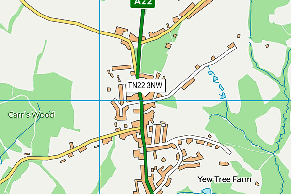 Nutley Church of England Primary School map (TN22 3NW) - OS VectorMap District (Ordnance Survey)