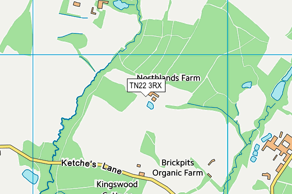 TN22 3RX map - OS VectorMap District (Ordnance Survey)