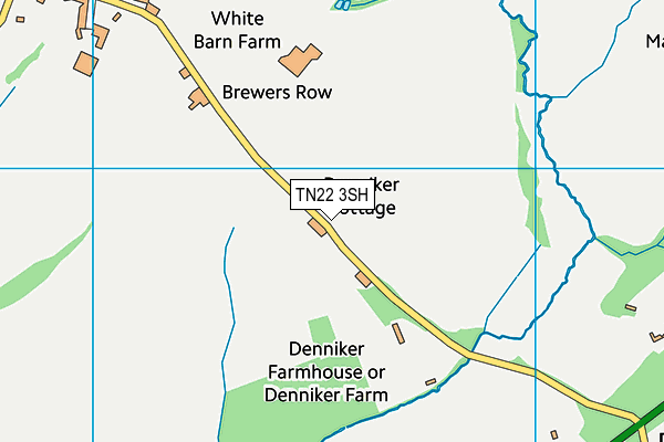 TN22 3SH map - OS VectorMap District (Ordnance Survey)
