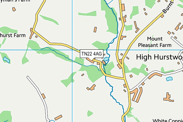 TN22 4AG map - OS VectorMap District (Ordnance Survey)