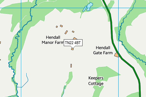 TN22 4BT map - OS VectorMap District (Ordnance Survey)
