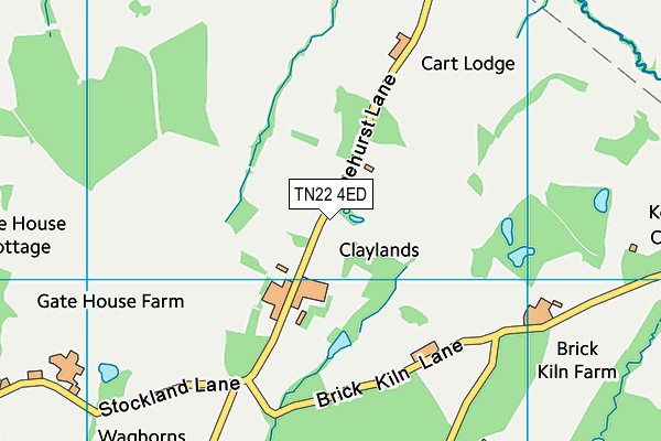 TN22 4ED map - OS VectorMap District (Ordnance Survey)