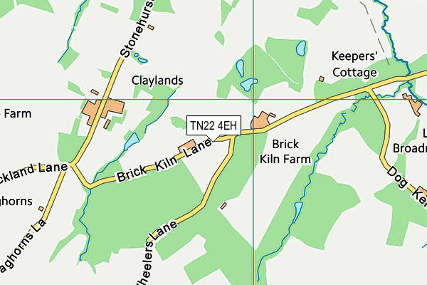 TN22 4EH map - OS VectorMap District (Ordnance Survey)