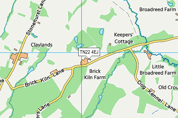 TN22 4EJ map - OS VectorMap District (Ordnance Survey)