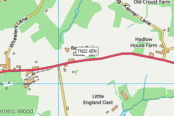 TN22 4EN map - OS VectorMap District (Ordnance Survey)