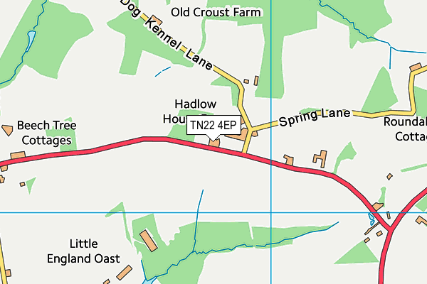 TN22 4EP map - OS VectorMap District (Ordnance Survey)