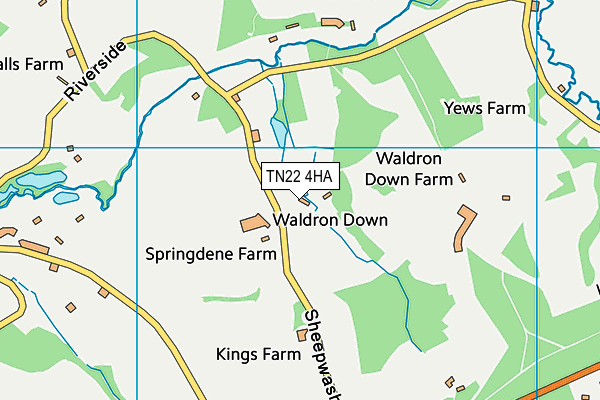 TN22 4HA map - OS VectorMap District (Ordnance Survey)